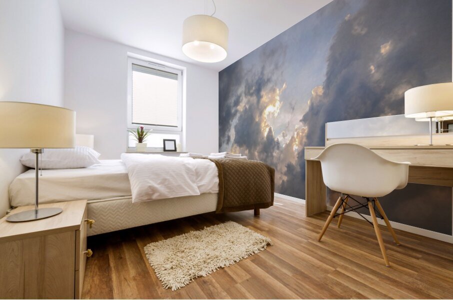 Blue Sky Overcome Mural print