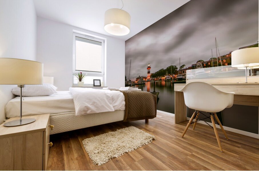 Hilton Head Lighthouse Harbor Mural print