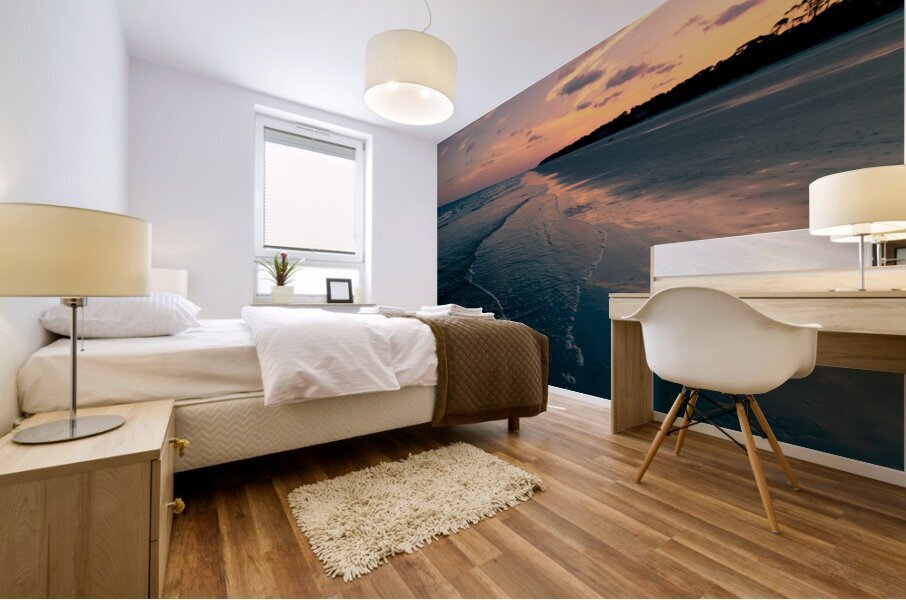The Perfect Beach Sunset Mural print