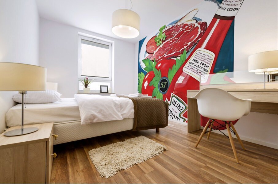 1927 Heinz Ketchup Art Mural print