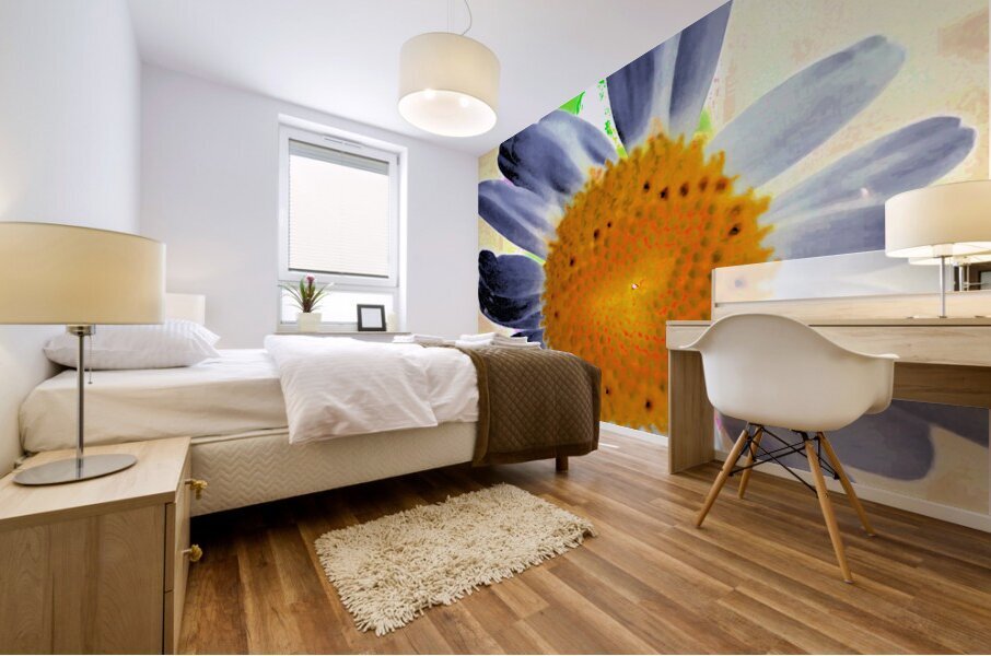 Abstract Surreal Daisy Flower Mural print
