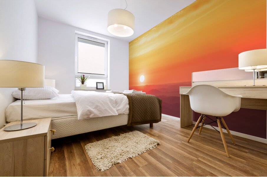 Sunrise Over the Foothills Mural print