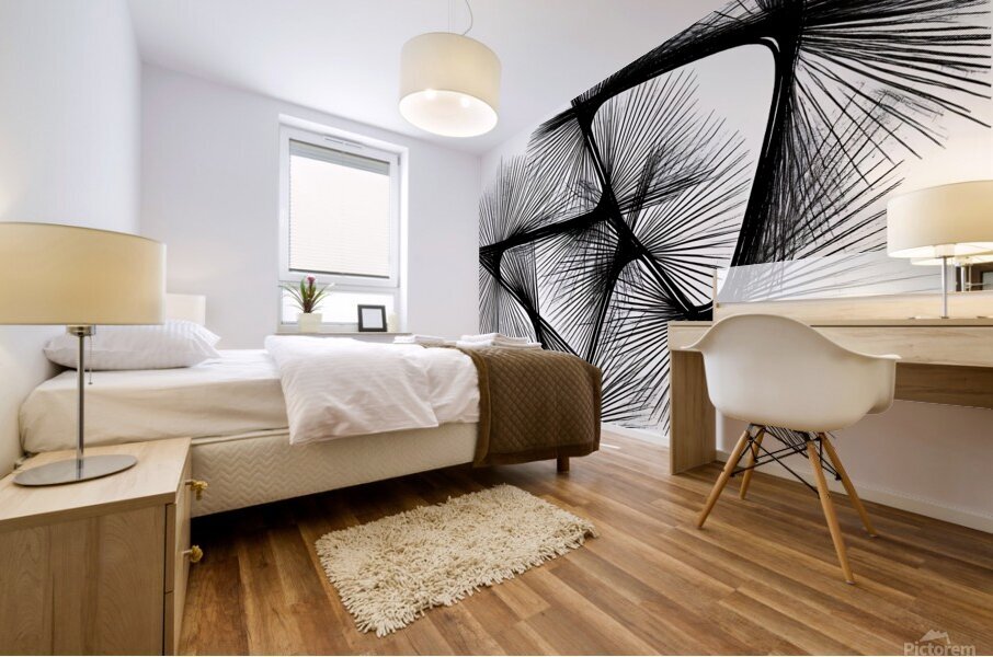 arrows pencil sketch 240803 Mural print