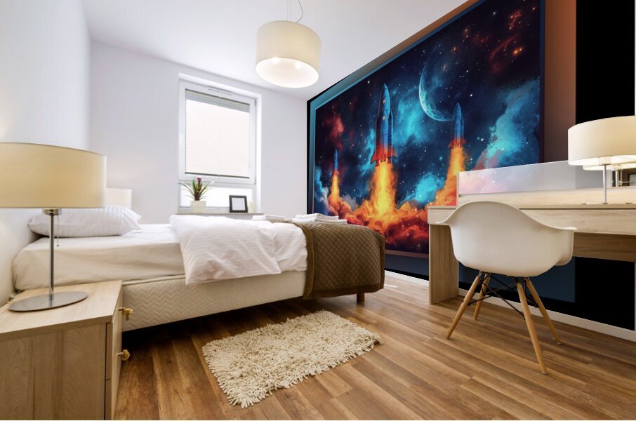 Up In Space 1 Mural print