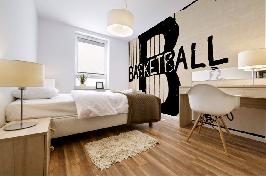 B is For Basketball Mural print