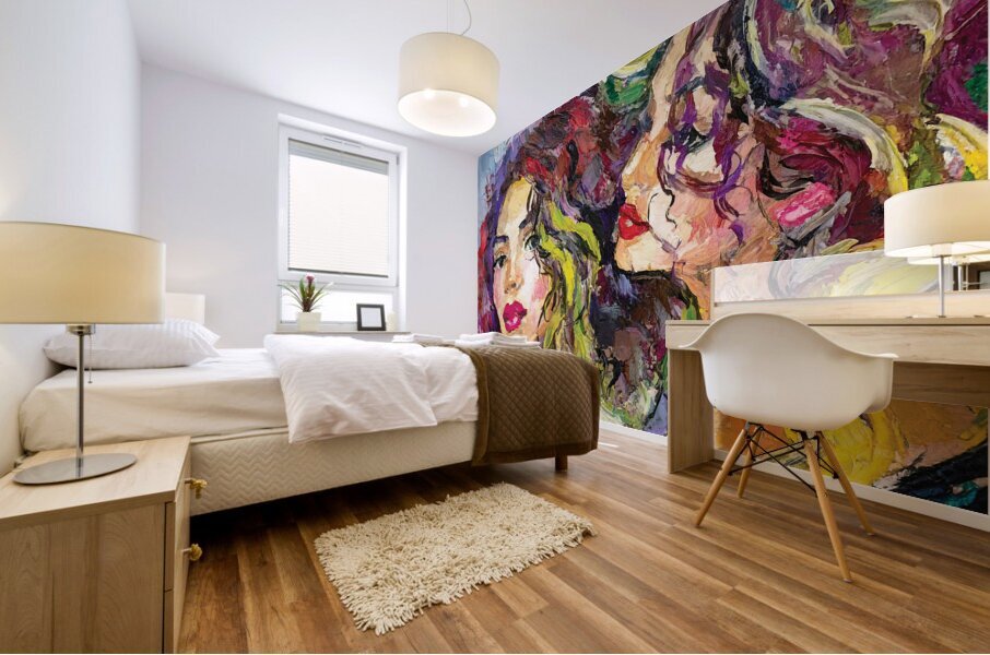 Lily and Olivia Mural print