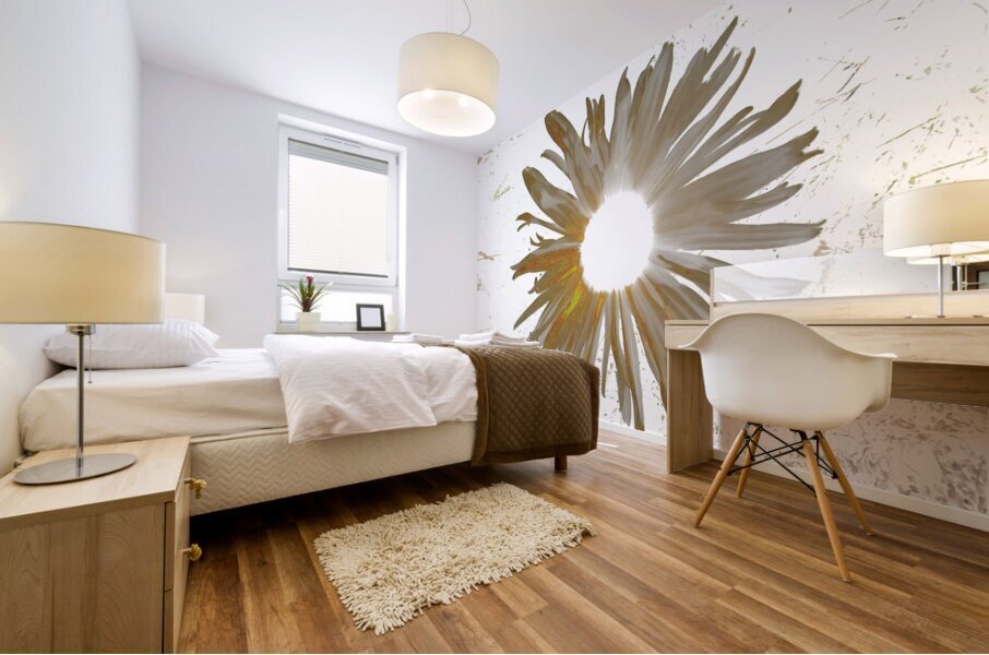 Abstract Daisy Light Star Mural print