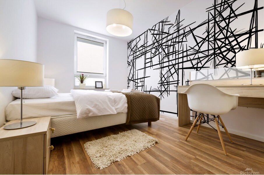 scribbles 240810 Mural print