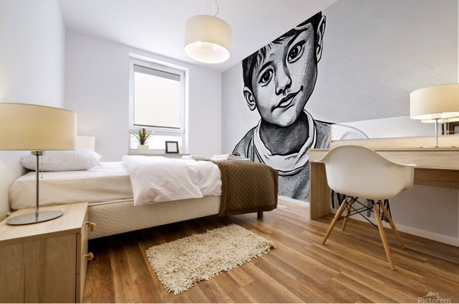 boy sketch real 2408237 Mural print