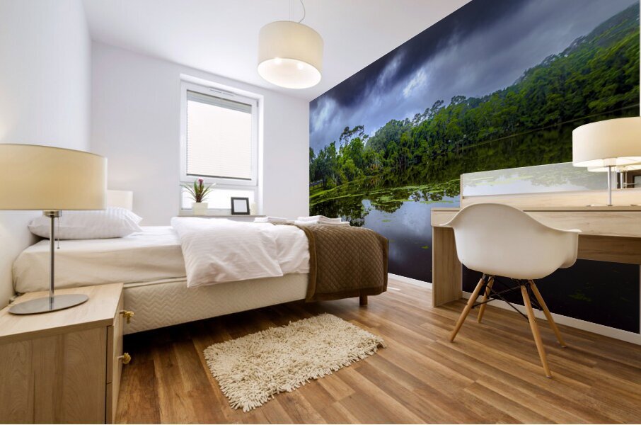 Sea Pines Rookery and Horse Farm Mural print