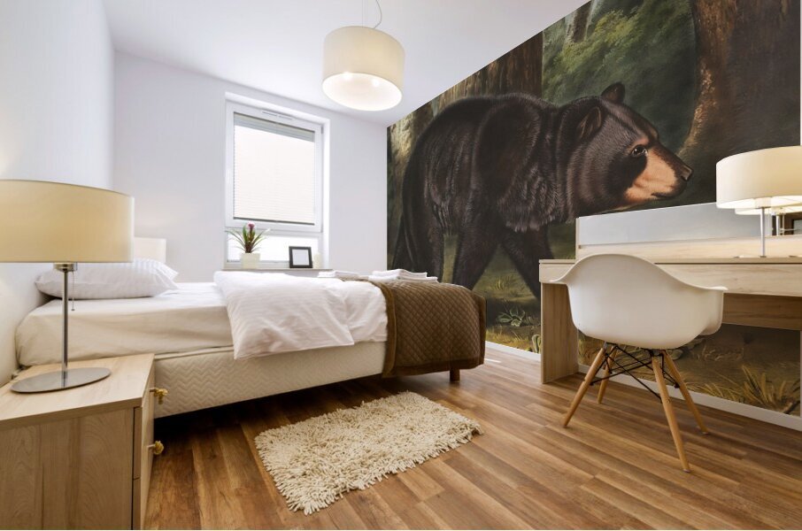 American Black Bear Mural print