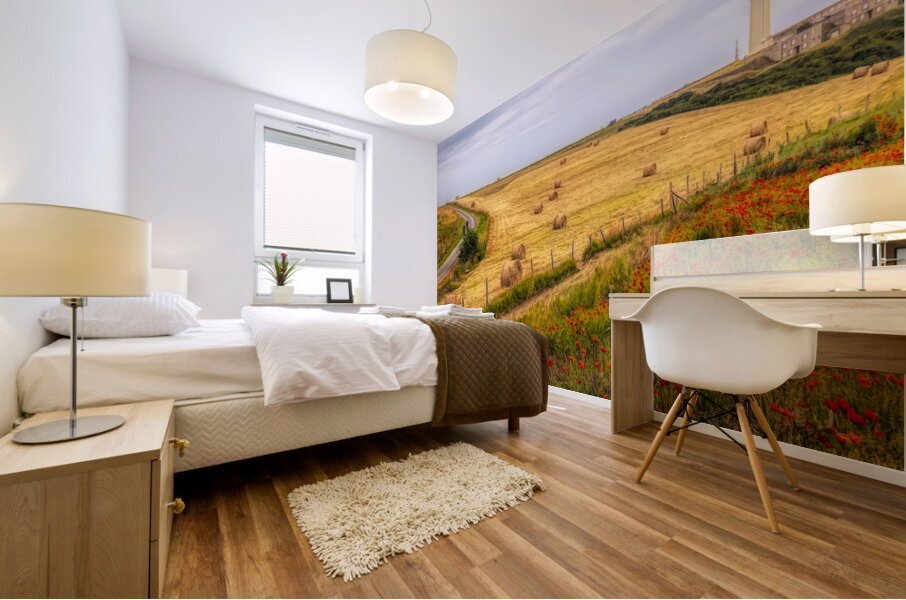 Normandy Lighthouse Bike Ride Mural print