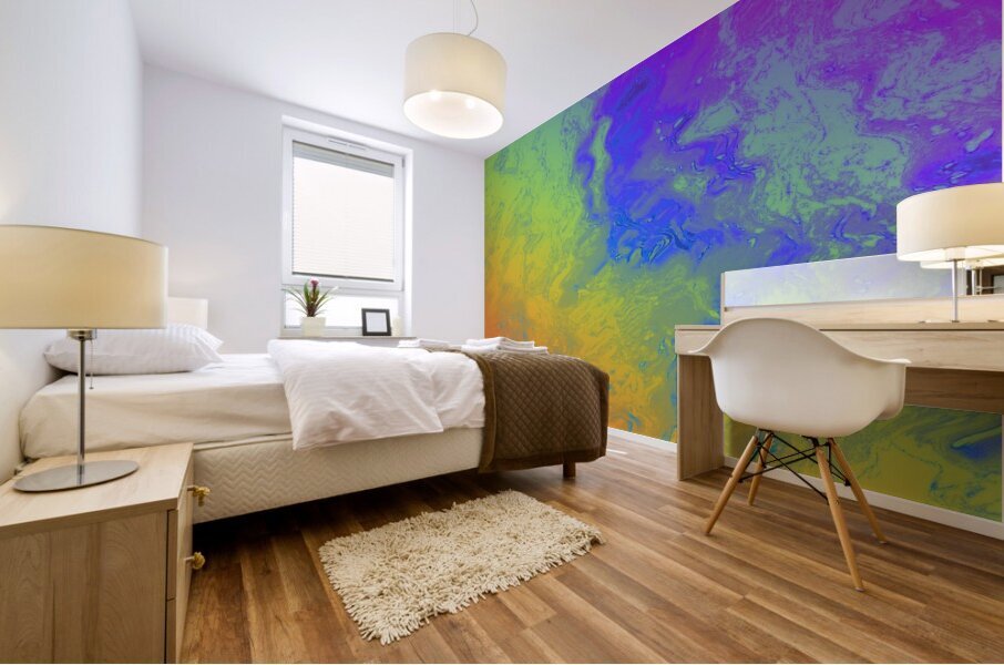  Rainbow Abstraction  Mural print