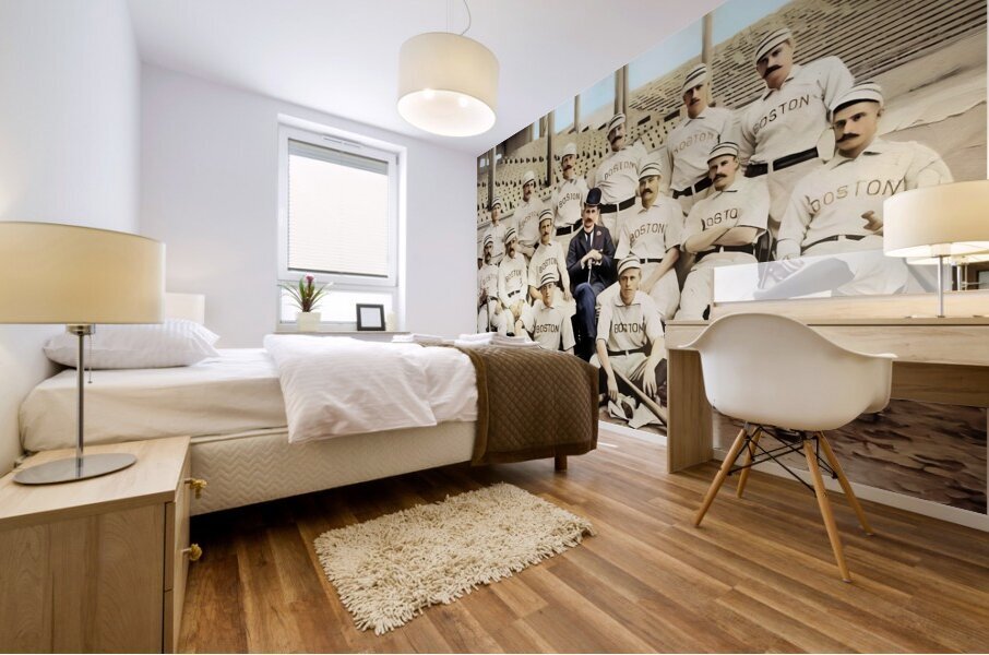 1889 boston beaneaters color photo art Mural print