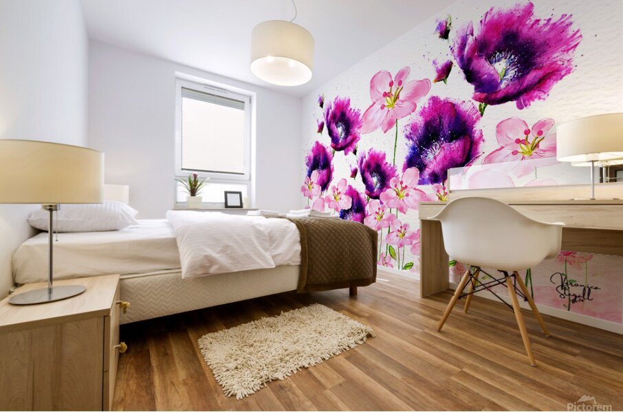 Blooming Vibrance Mural print