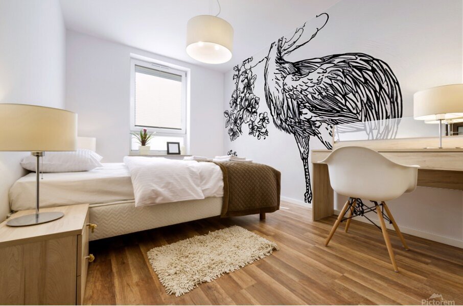 ArtX 10 crane Mural print