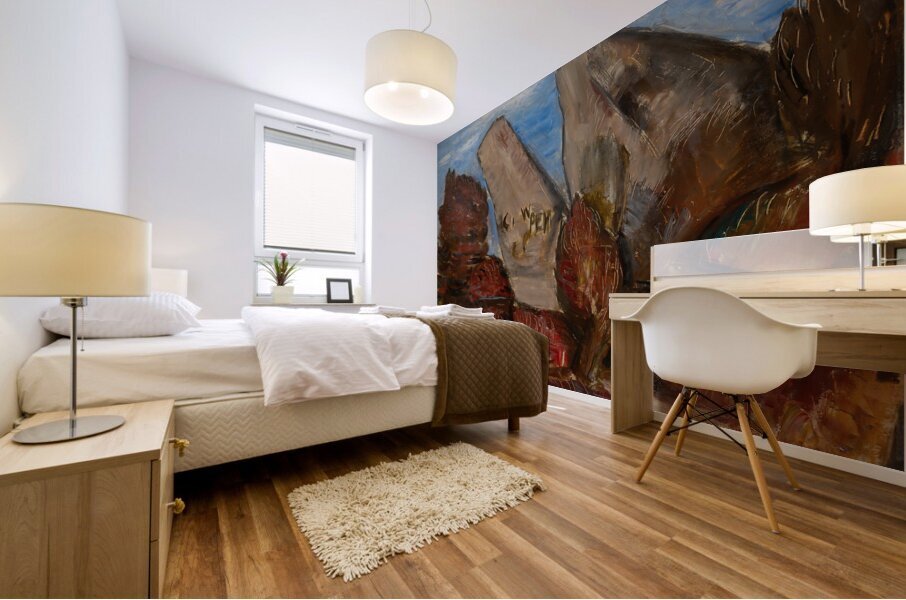 1934 Cape Cod Art: Whale’s Jaw Dogtown Common  Mural print