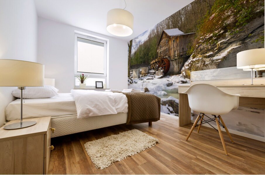 Perfect Old West Virginia Old Mill Mural print