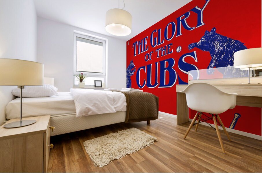 1909 Glory of the Cubs Remix Art Mural print