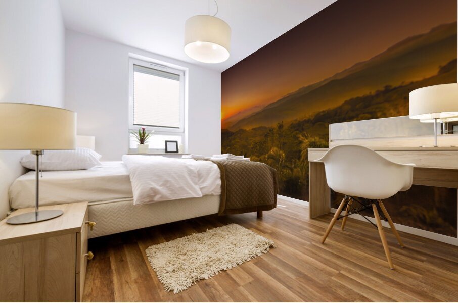 Costa Rica Mountain Plantation Mural print
