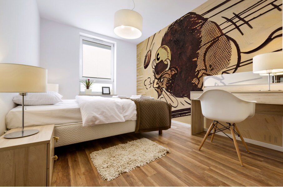 1957 Colorado Buffalo Art by Bob Hale Mural print