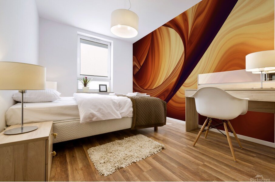 Amber Echoes Mural print