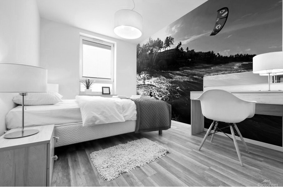 Dylan BW 01 Cabarete Bay Sept 24 Mural print