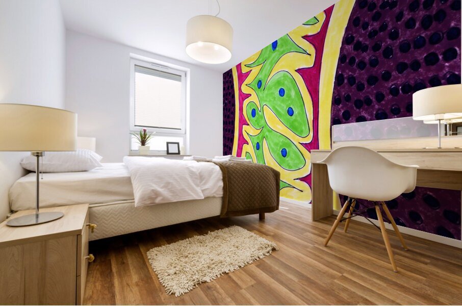 Abstract Sunflowers Mural print