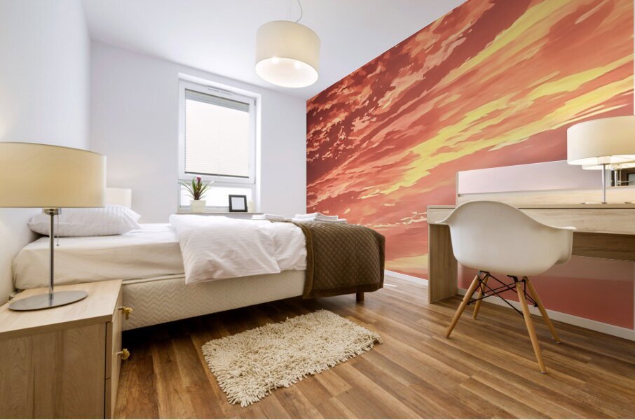 2017 sunset Mural print