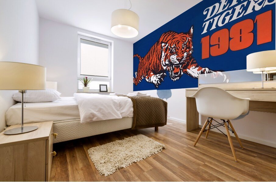 1981 Detroit Tigers Baseball Art Mural print