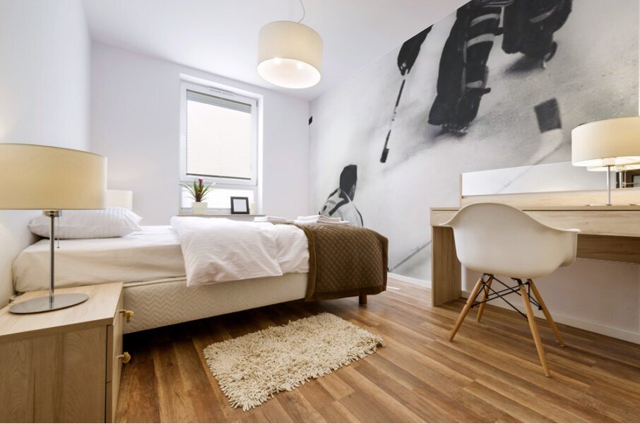 1962 new york rangers program art Mural print