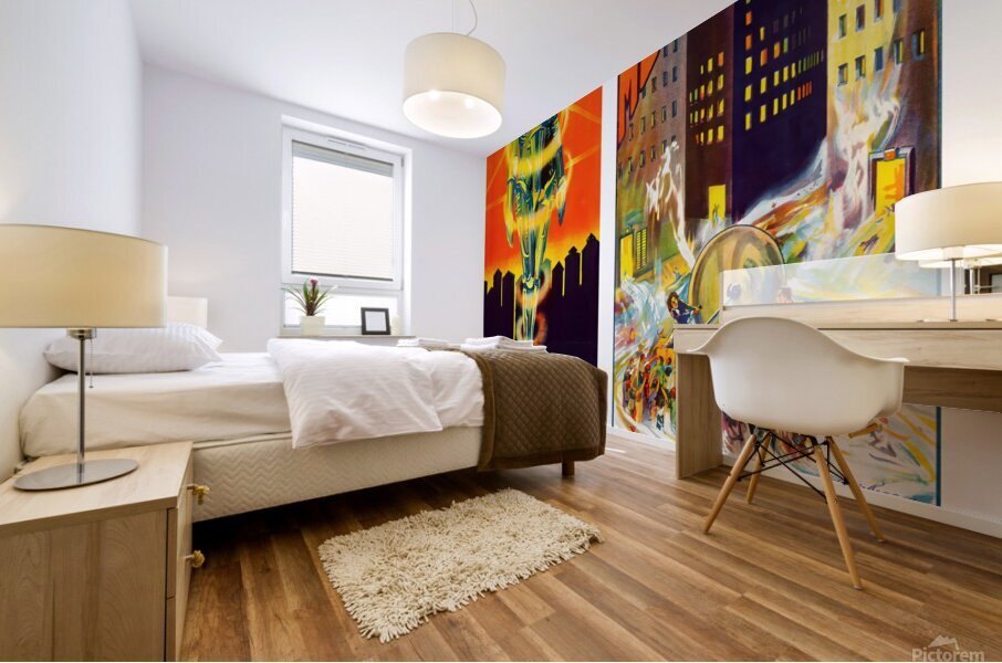 Metropolis Twin poster Mural print