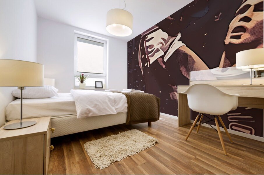 julius erving art Mural print