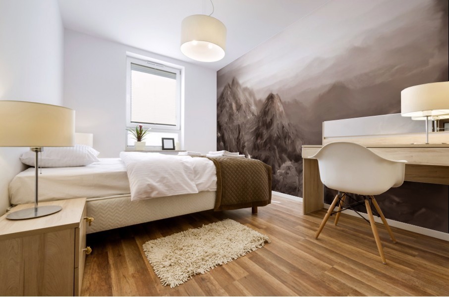 Paths of the Moon Mural print