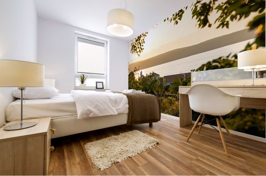 Sunrise in Nerezine on the island of Losinj in the Adriatic Sea Croatia Mural print