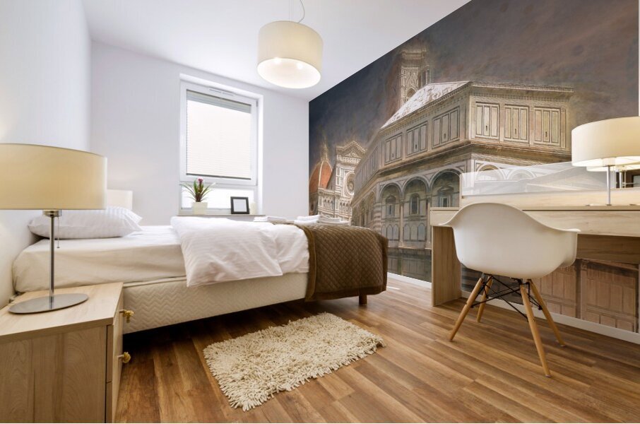 Florence Italy Piazza del Duomo Mural print