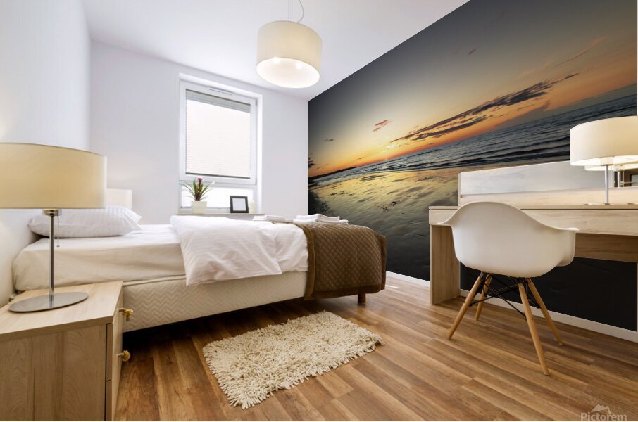 Canadian Coastal Sunset Mural print