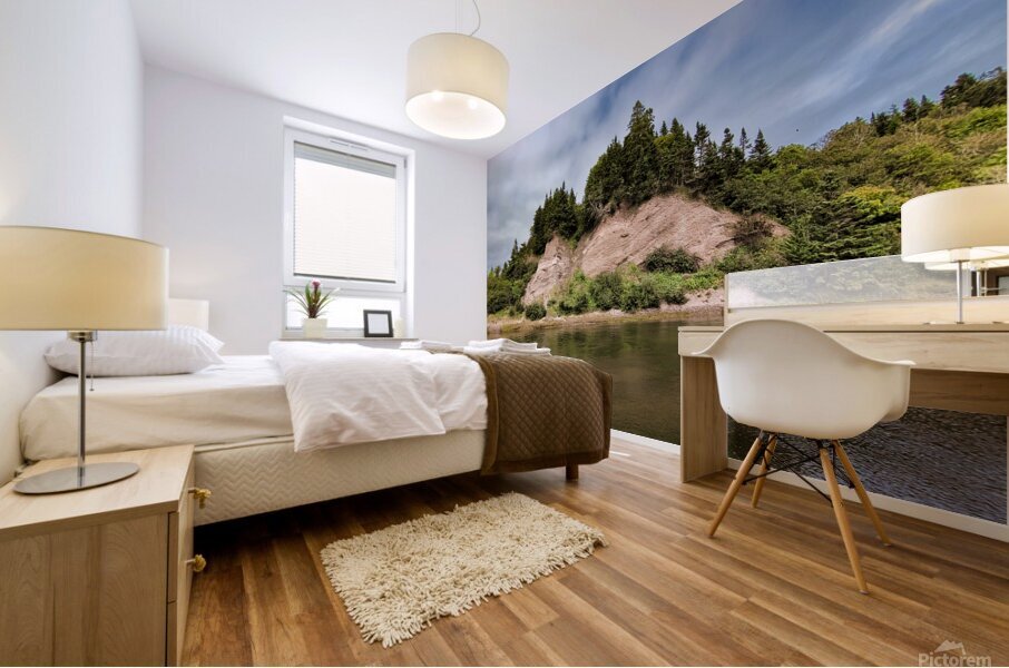 Big Rock by the Sea Mural print