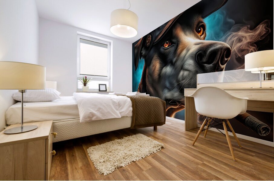 FLOPPY EARED CAP Mural print