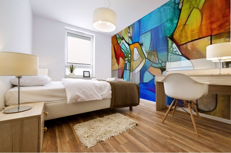 Stained Glass Muse Mural print