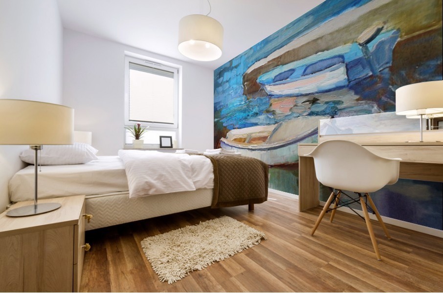 Boats Mural print