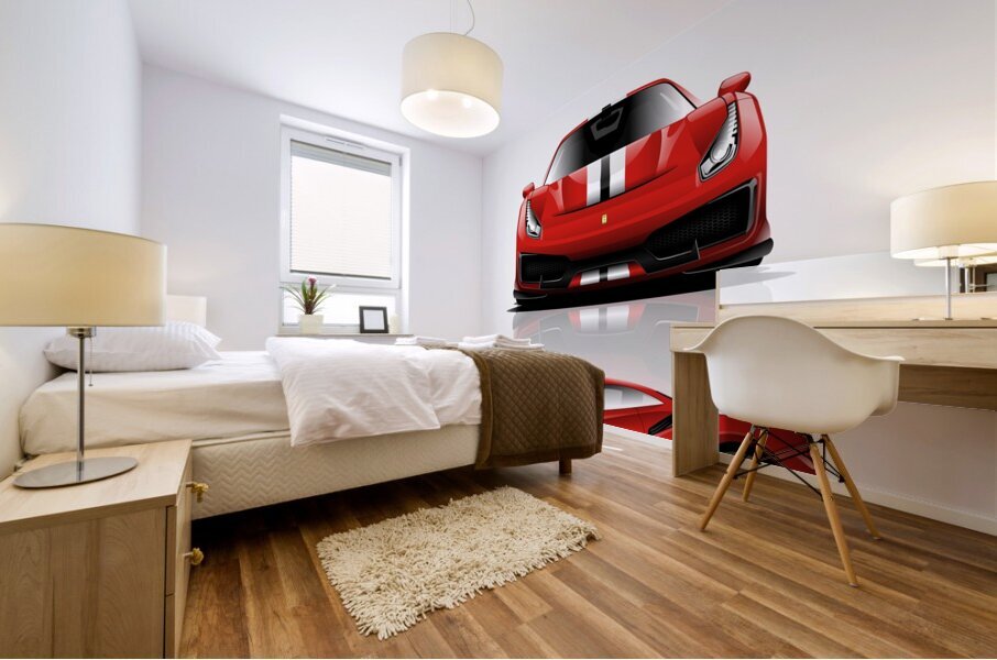Ferarri   Pista 488   R1 Mural print