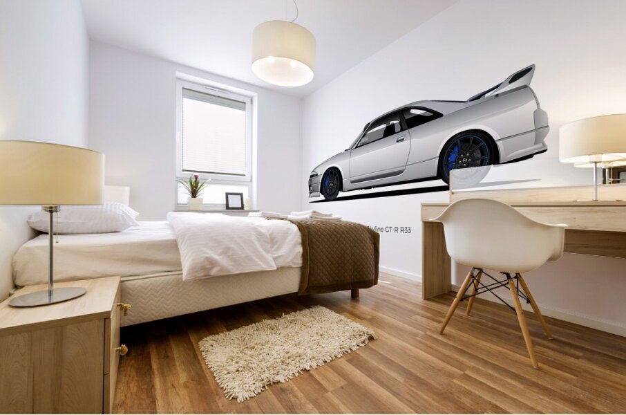 Nissan Skyline GT R R33 02 Mural print