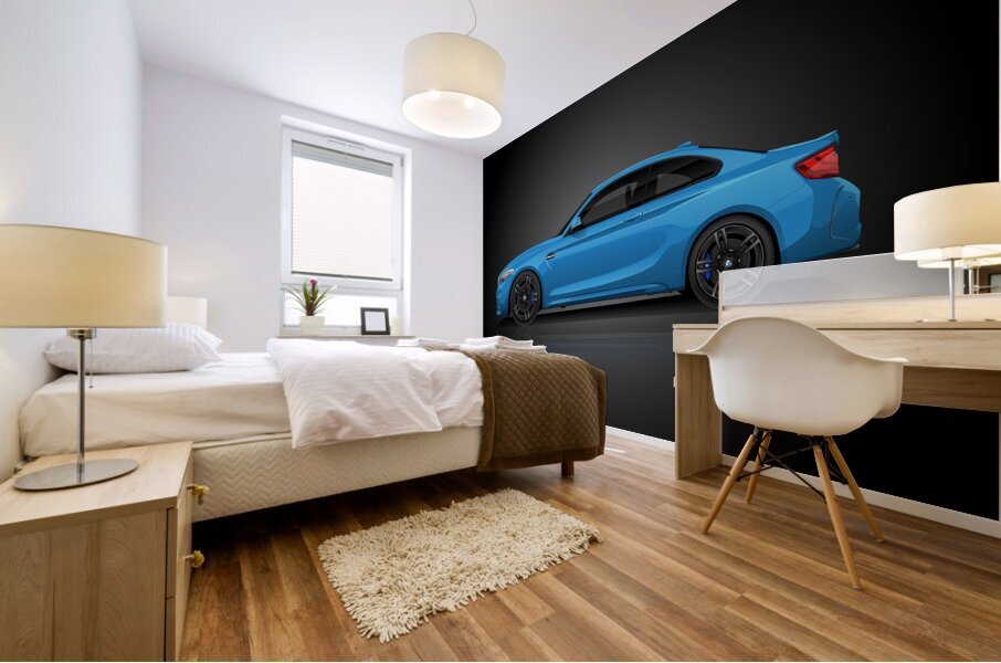 BMW M2 F87 B Mural print