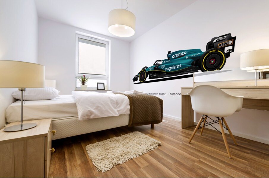 AMR23 Alonso 02 Mural print