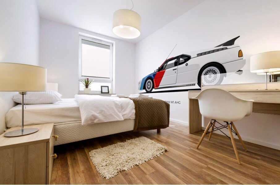 1980 BMW M1 AHG 02 Mural print