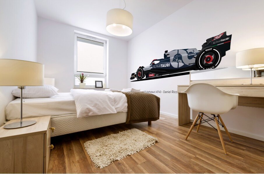AT40   Ricciardo 02 Mural print