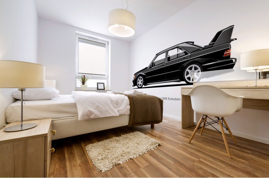 Mercedes Benz 190E Evolution II 02 Mural print