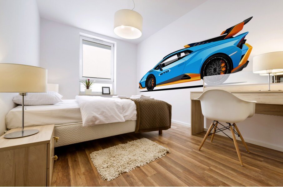 Lamborghini STO 02 Mural print
