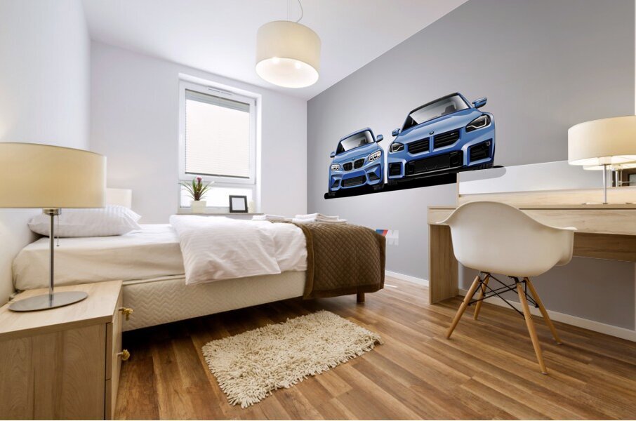 M2 Generation Blue Mural print